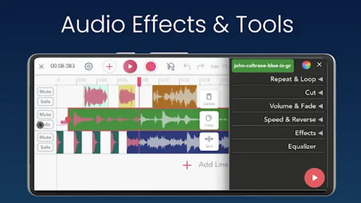 Pro Audio Editor - Music Mixer android App screenshot 6