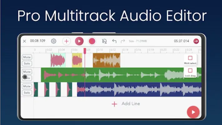 Pro Audio Editor - Music Mixer android App screenshot 7